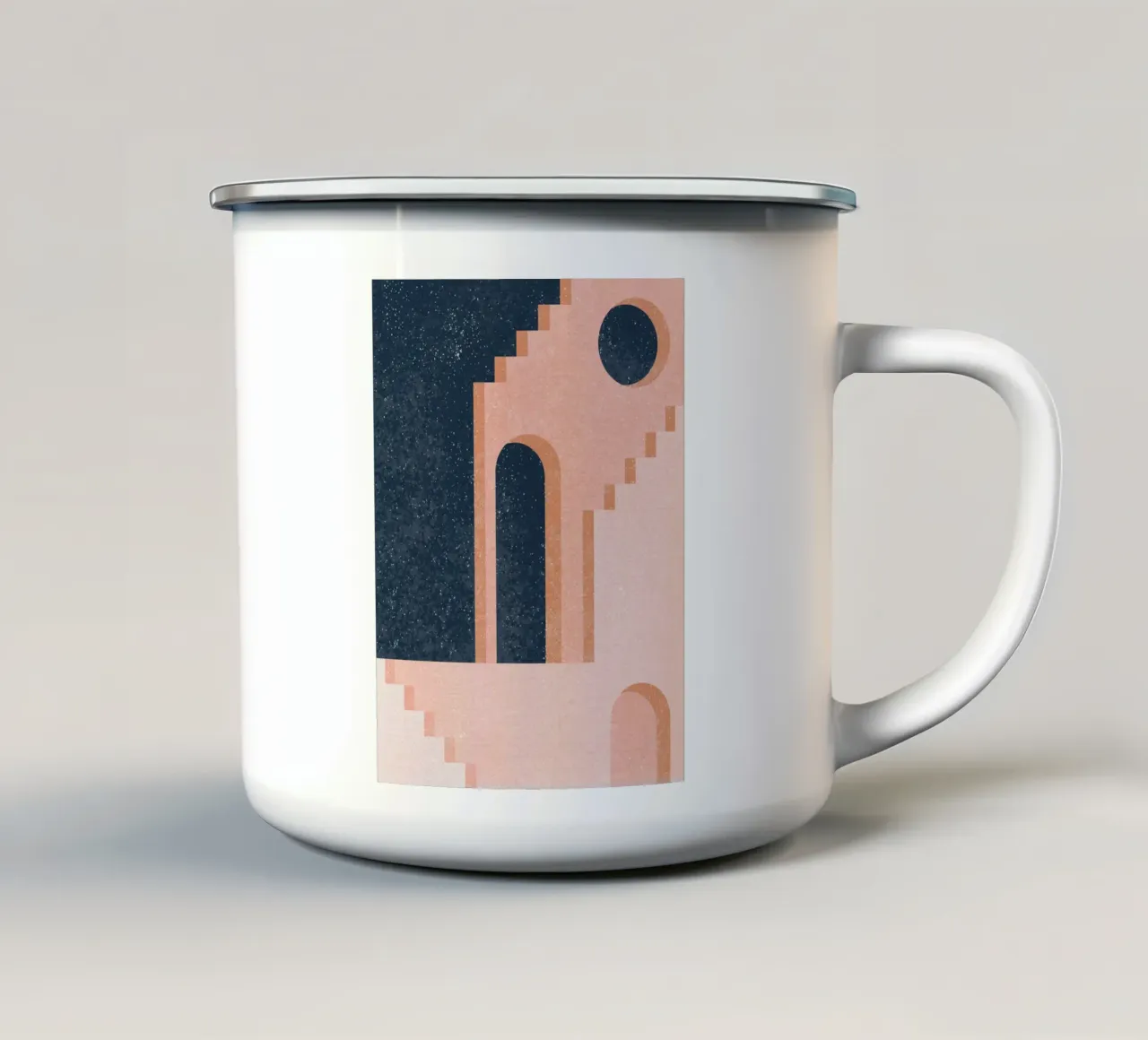 Metafisica Vision enamel mug by designdn