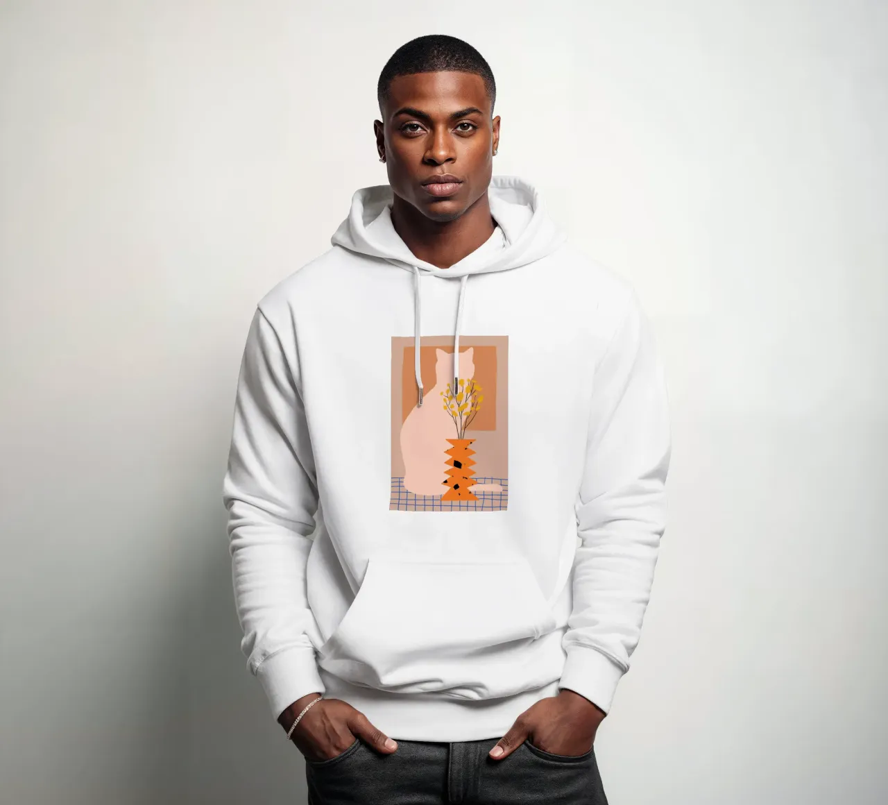 Hide and Seek felpa con cappuccio da Pure