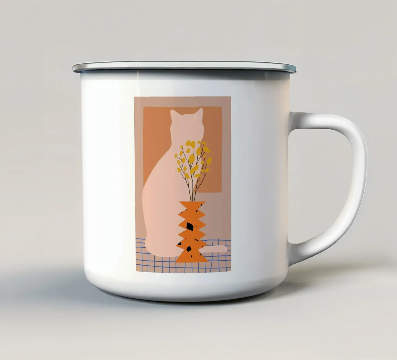 Hide and Seek taza de esmalte de Pure