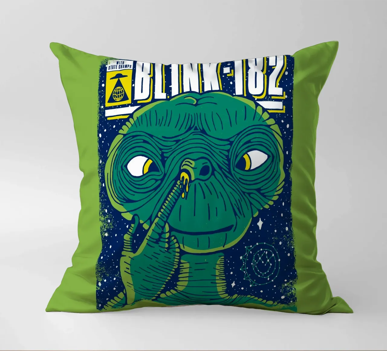 Blink 182 Alien With State Champs cuscino da lucasmeier