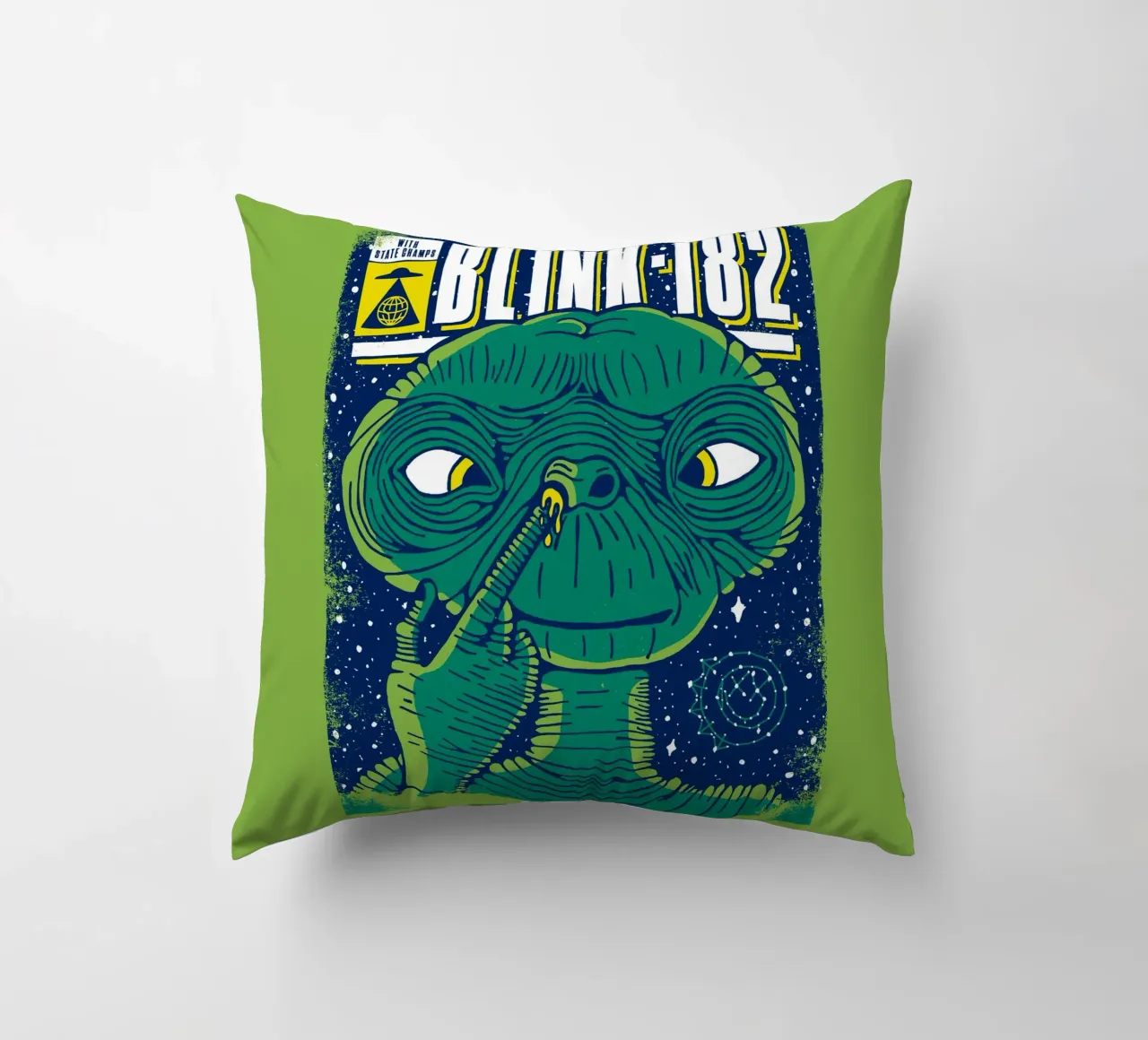 Blink 182 Alien With State Champs cuscino da lucasmeier