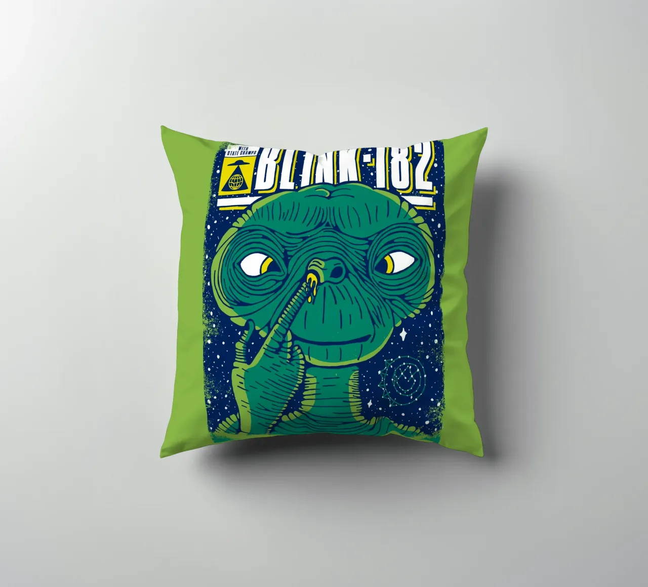 Blink 182 Alien With State Champs cuscino da lucasmeier