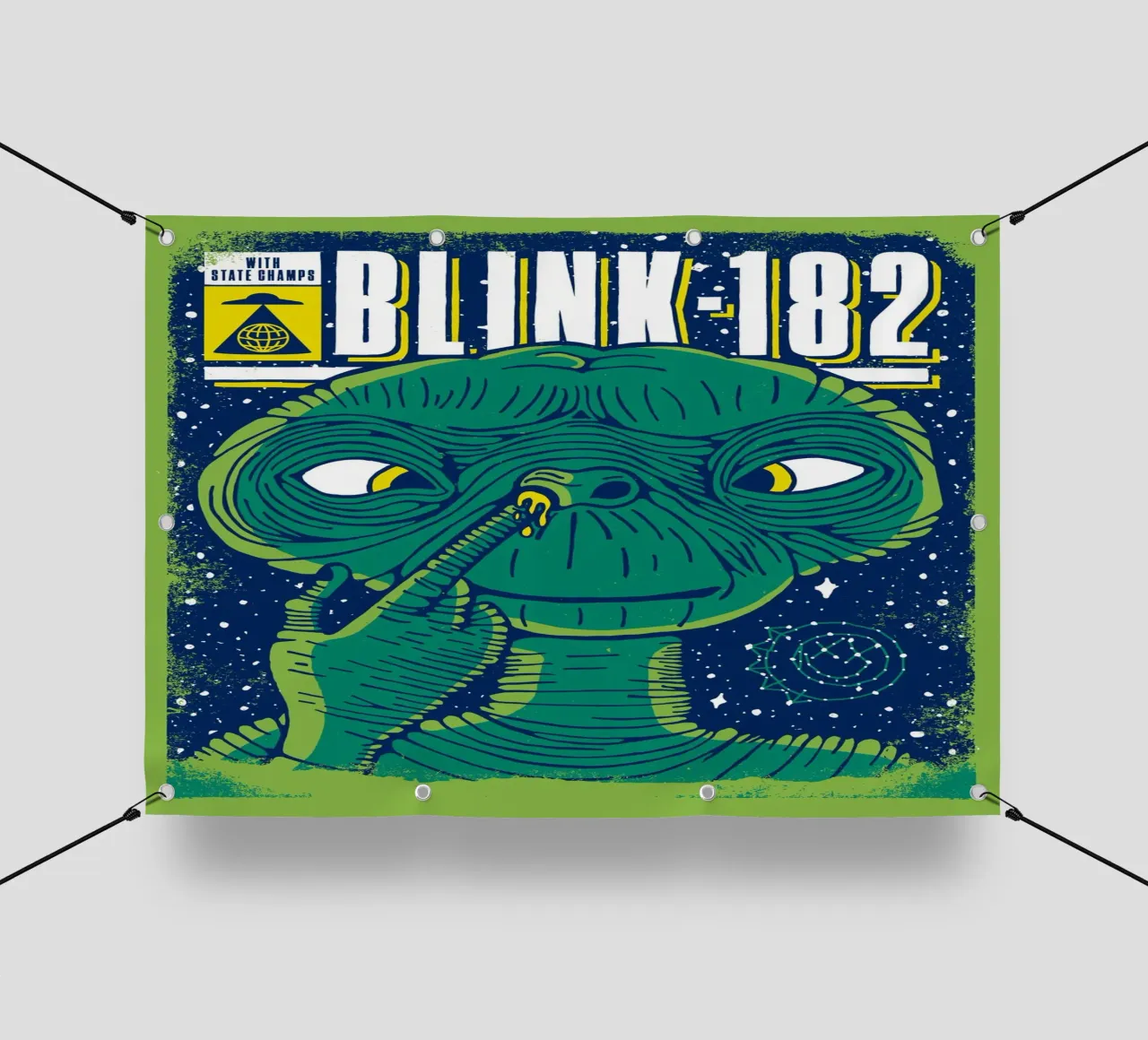 Blink 182 Alien With State Champs telo in pvc da lucasmeier