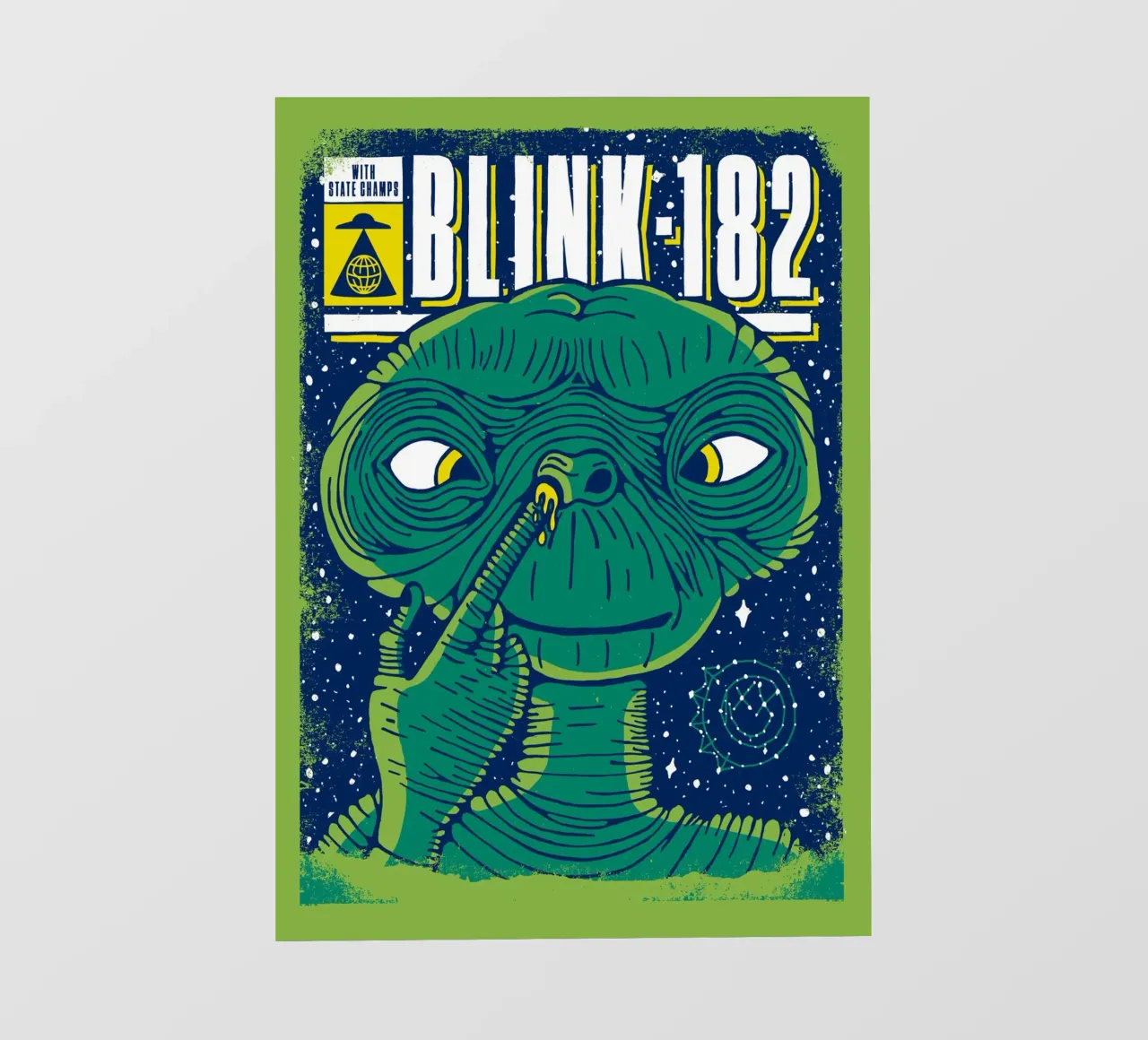 Blink 182 Alien With State Champs telo in pvc da lucasmeier