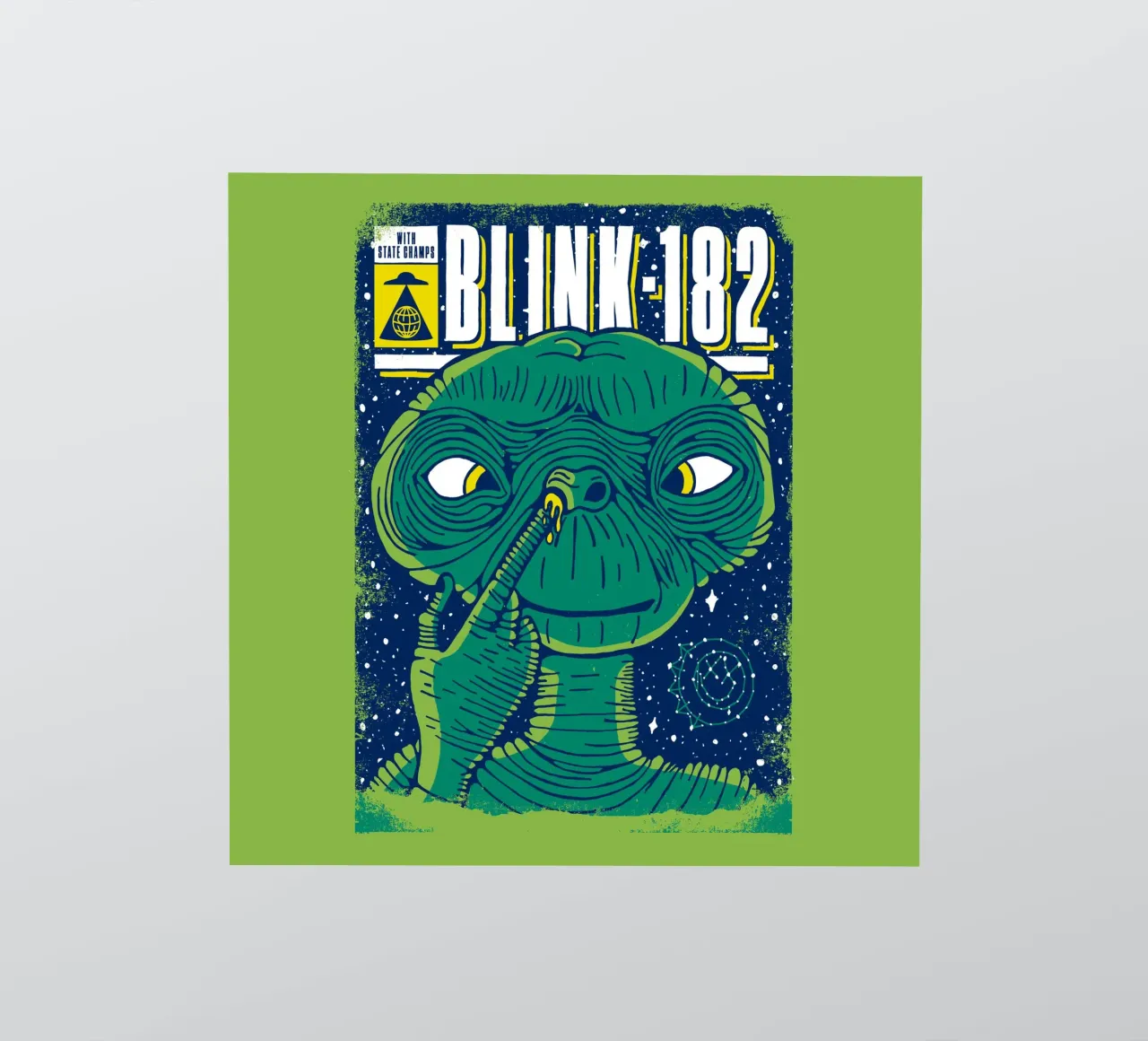 Blink 182 Alien With State Champs adesivo da lucasmeier