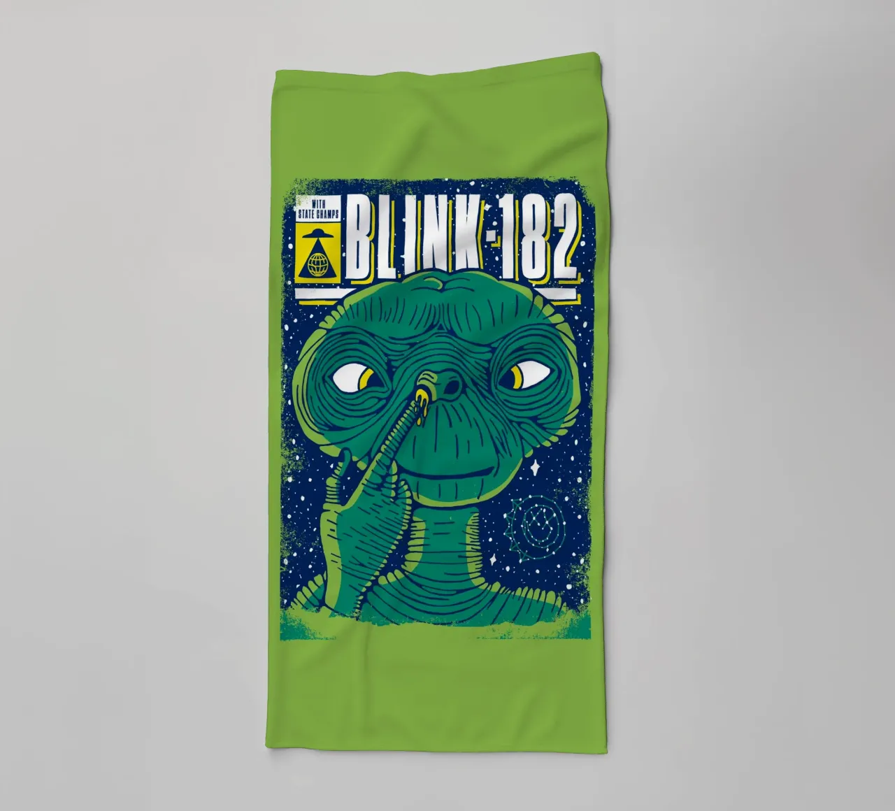 Blink 182 Alien With State Champs asciugamano da bagno da lucasmeier