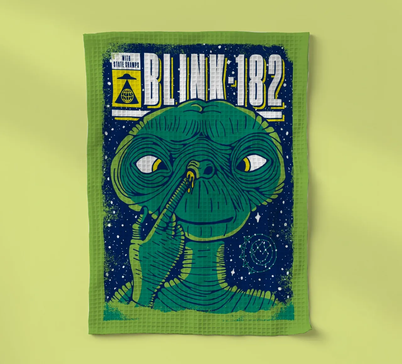 Blink 182 Alien With State Champs canovaccio da cucina da lucasmeier