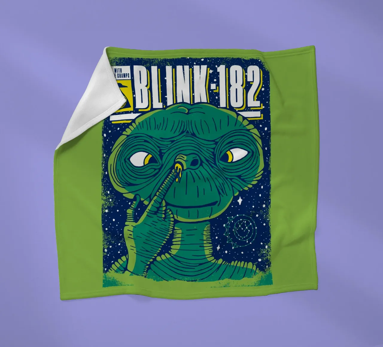 Blink 182 Alien With State Champs coperta in pile da lucasmeier