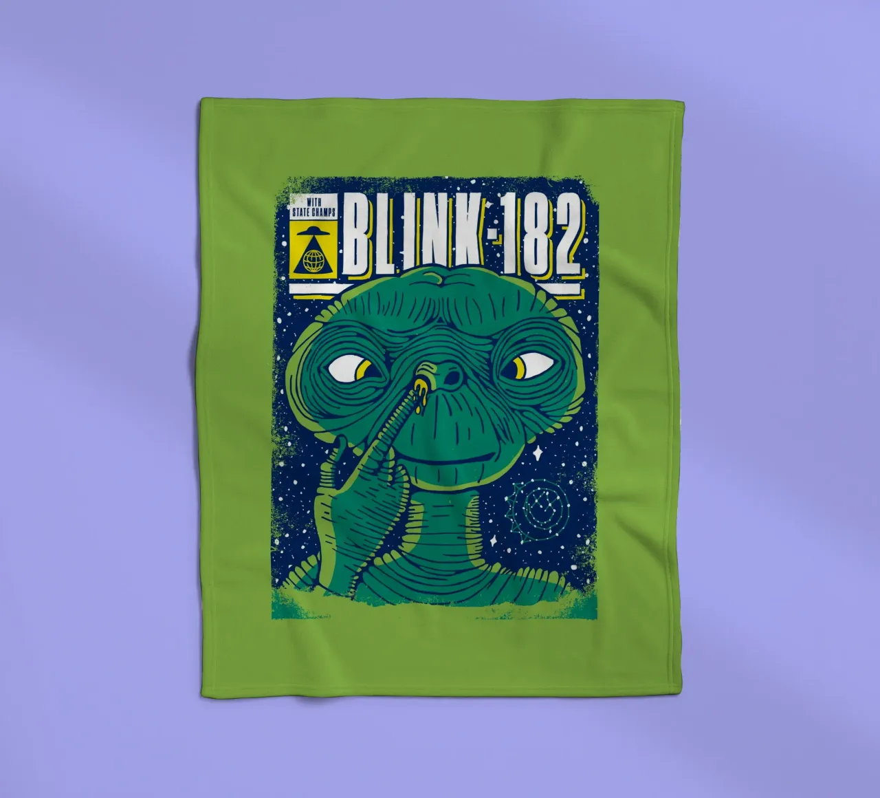 Blink 182 Alien With State Champs coperta in pile da lucasmeier