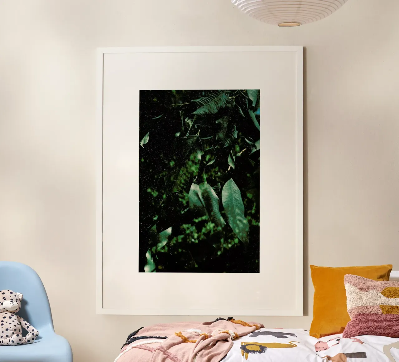 Abstract Greens In The Sun hahnemühle by Sebastian Hilgetag
