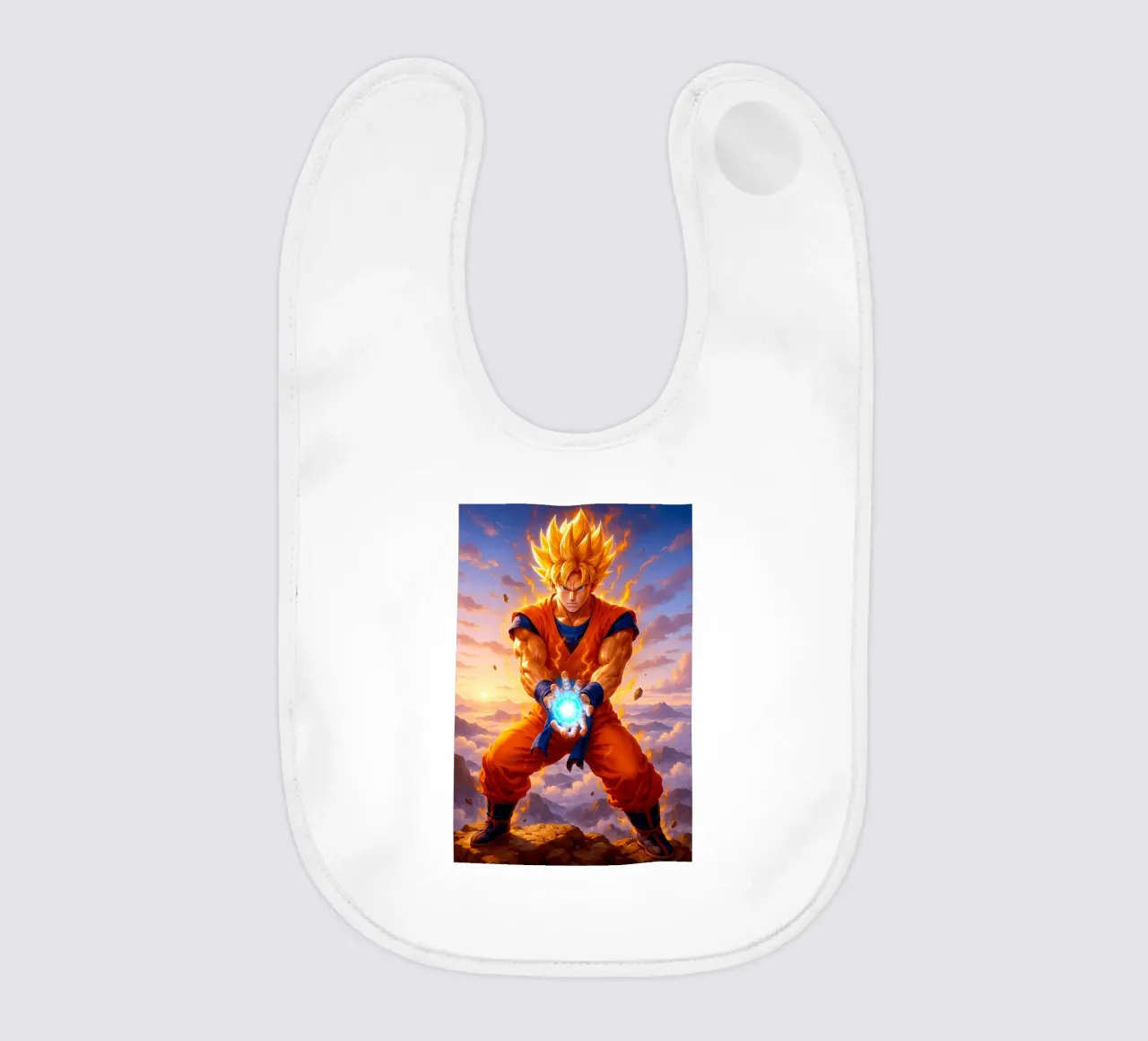 Son Goku baby bib by Agus Creative