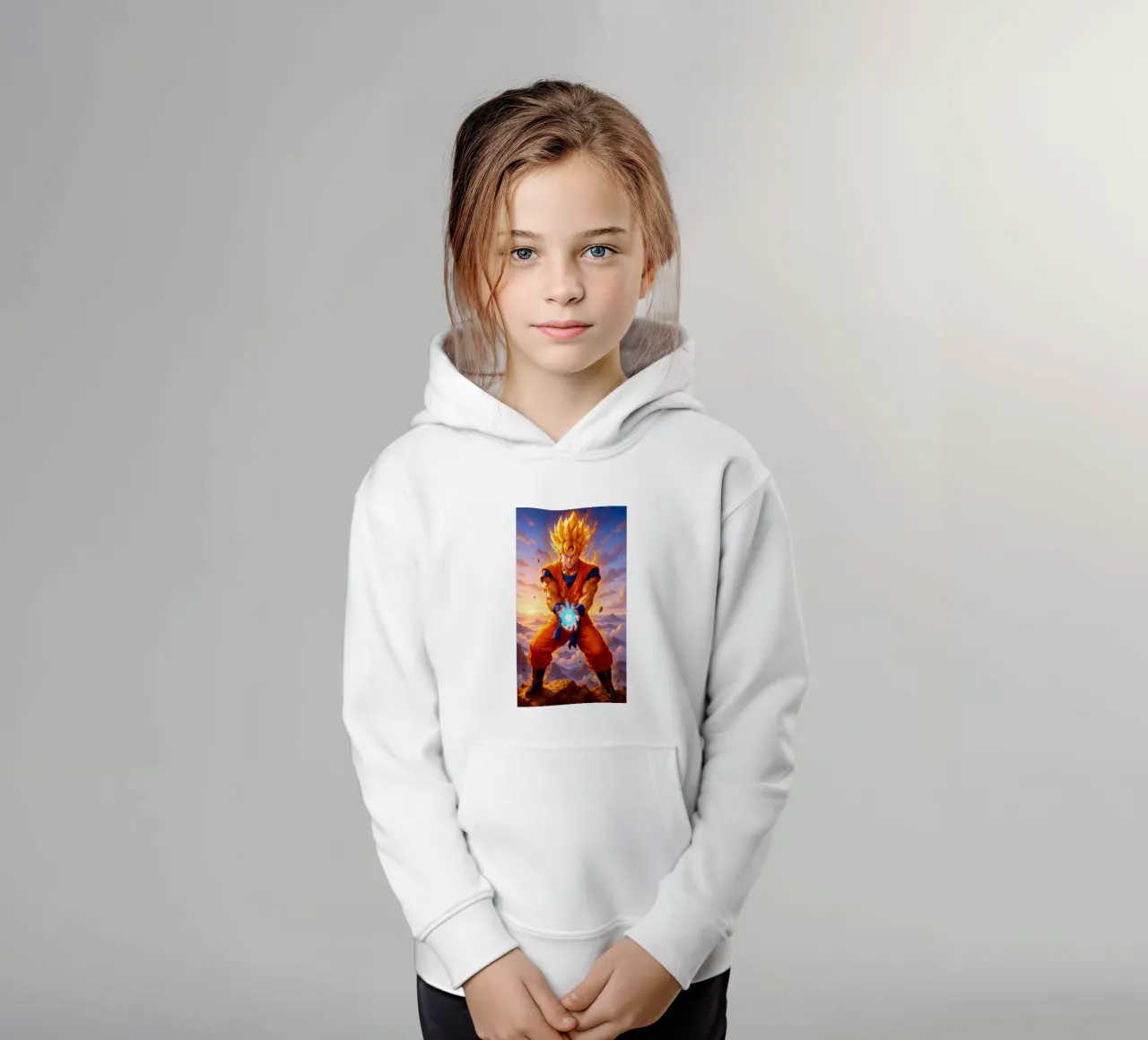 Son Goku kids hoodie by Agus Creative