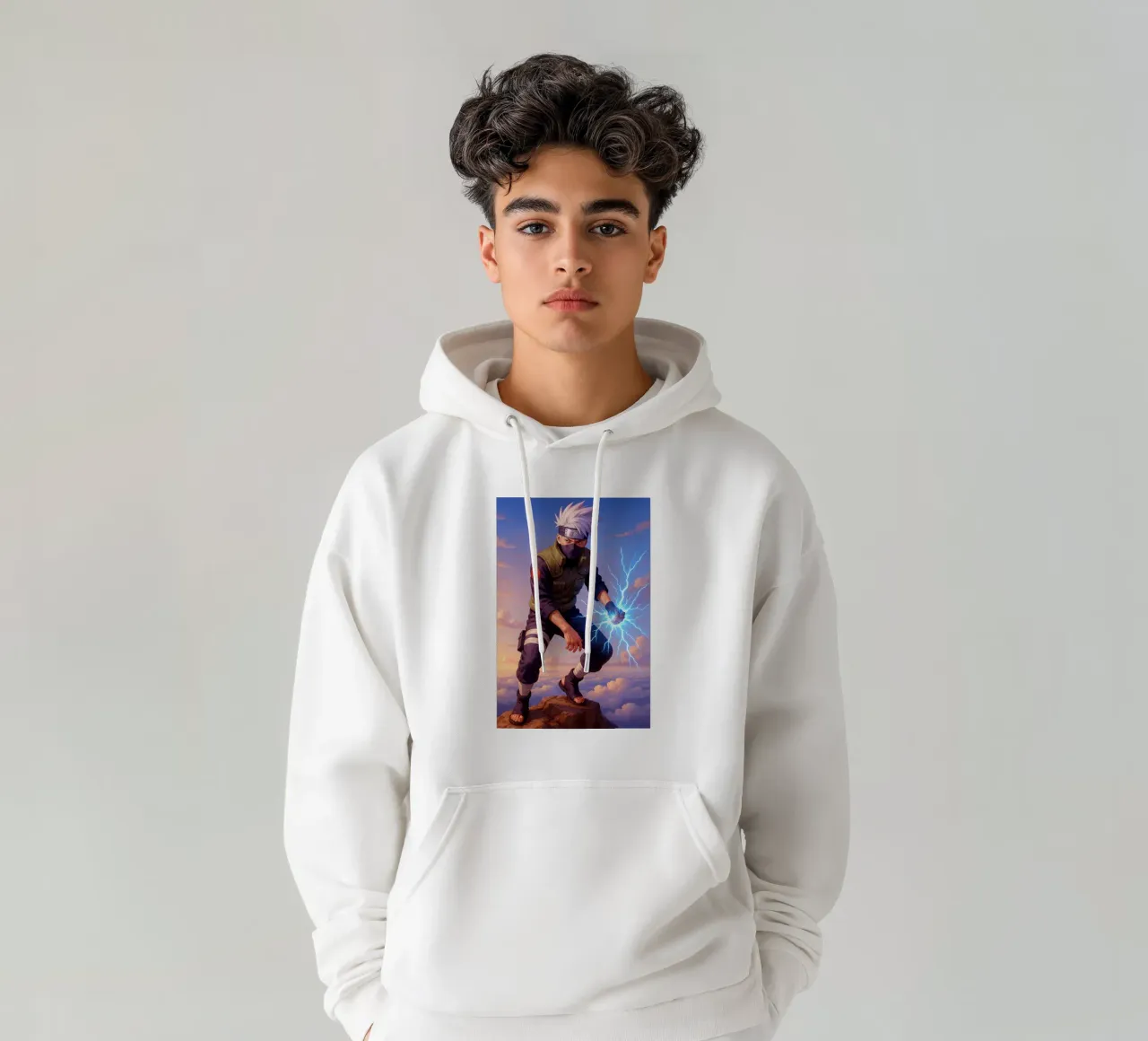 Kakashi Hatake felpa con cappuccio da Agus Creative