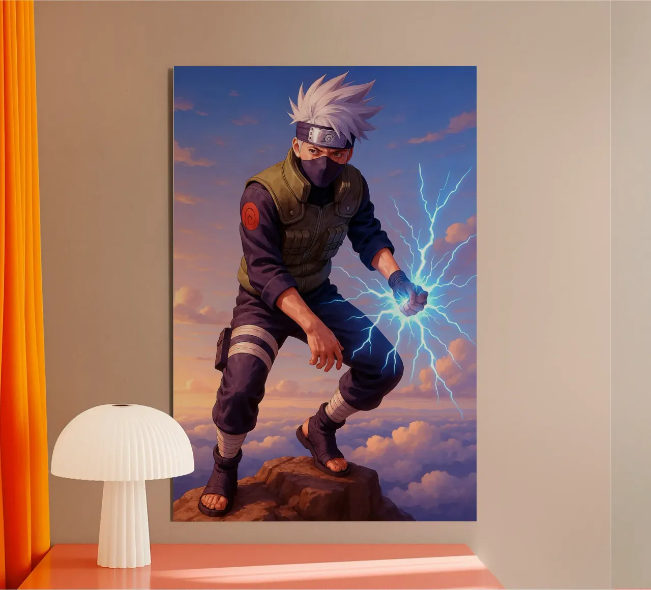 Kakashi Hatake alluminio dibond da Agus Creative