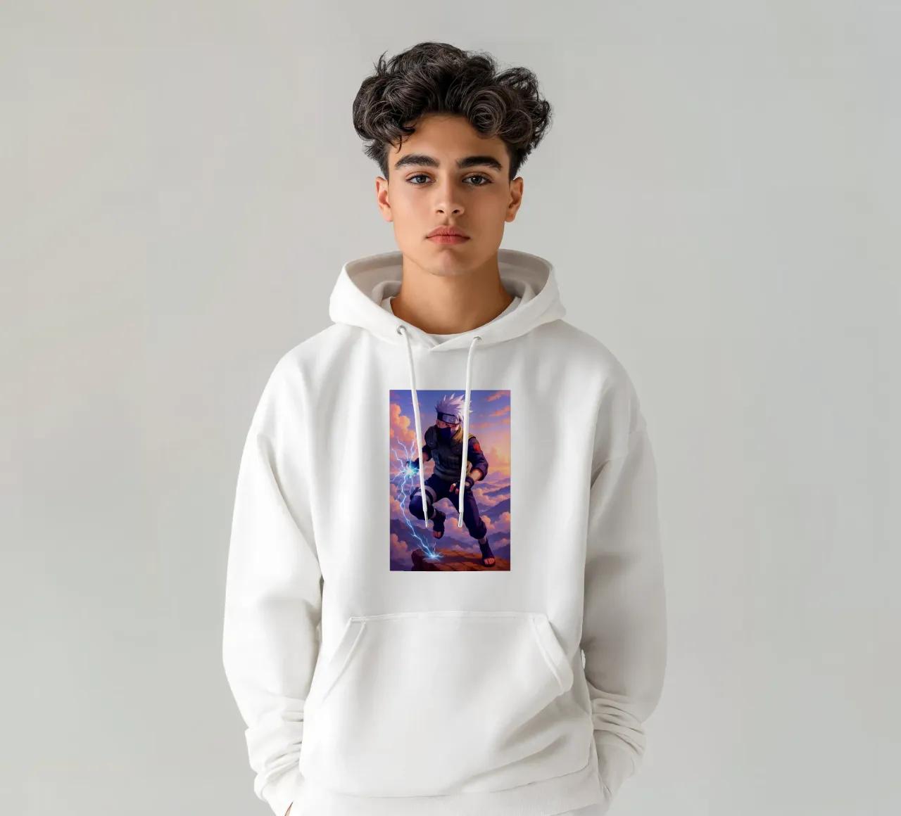 Kakashi Hatake felpa con cappuccio da Agus Creative