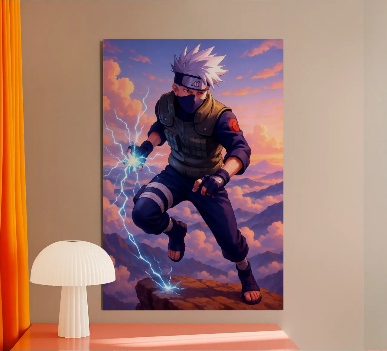 Kakashi Hatake alluminio dibond da Agus Creative