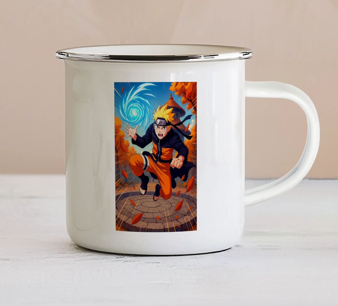 Naruto tazza in smalto da Agus Creative