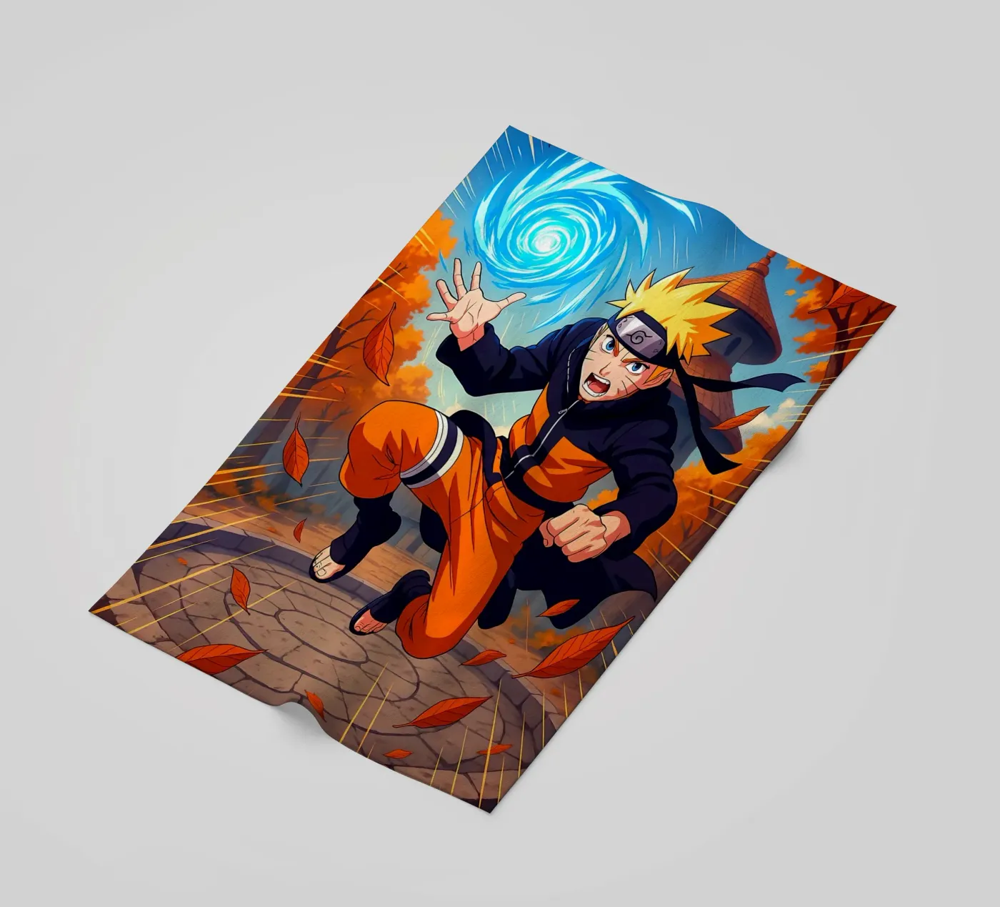 Naruto beach towel by Agus Creative