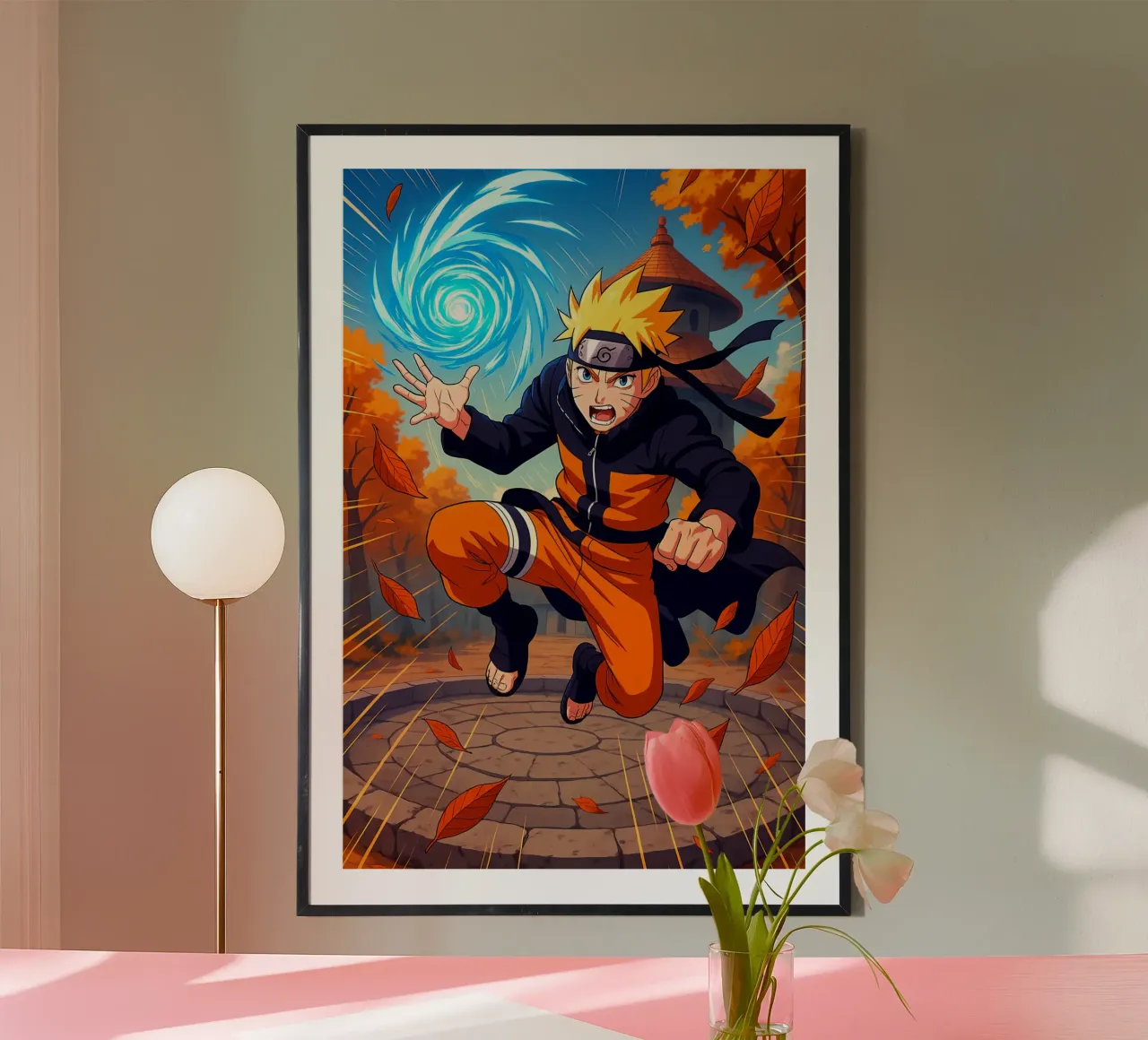 Naruto poster con telaio in plastica da Agus Creative