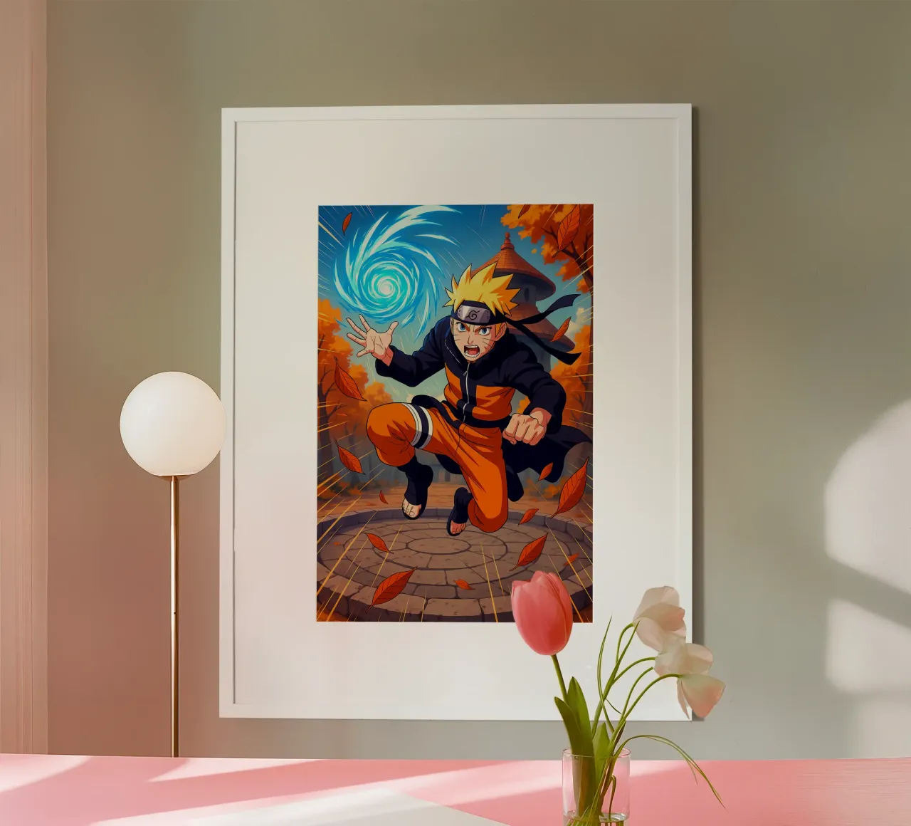 Naruto poster con telaio in plastica da Agus Creative