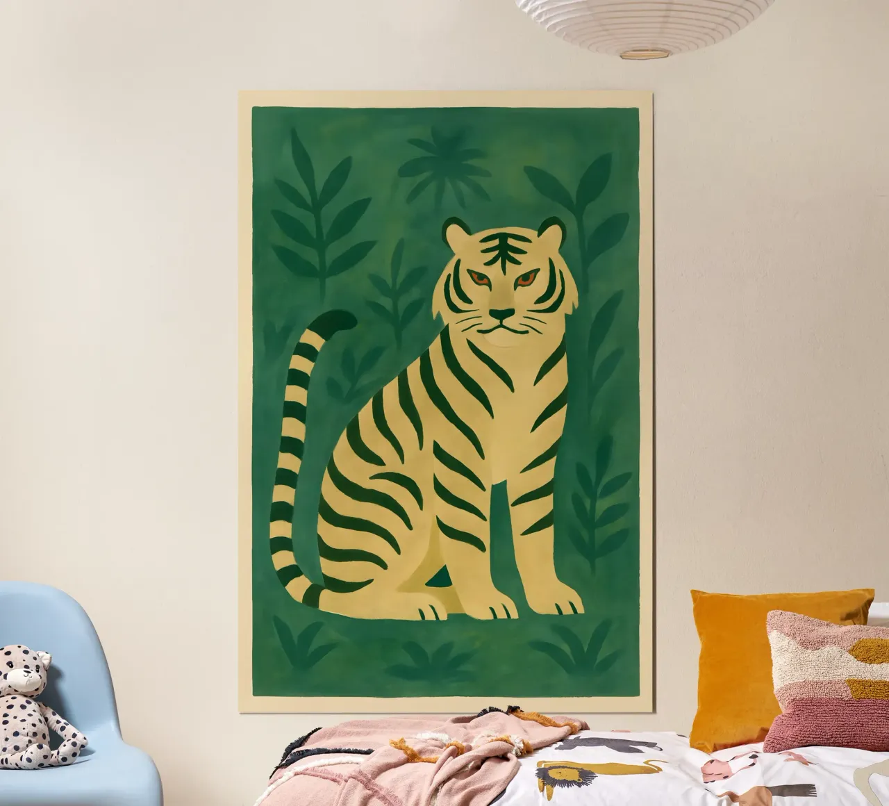 Jungle Sentinel Tiger carta hahnemühle da Art.Piece