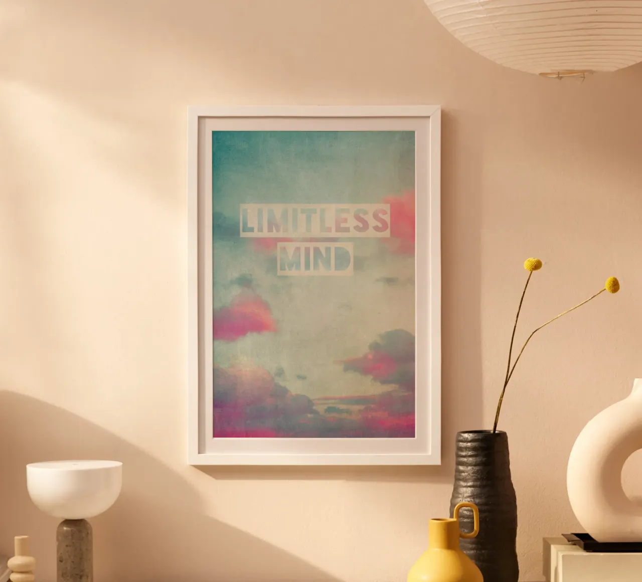 limitless mind poster con telaio in alluminio da Ingrid Beddoes