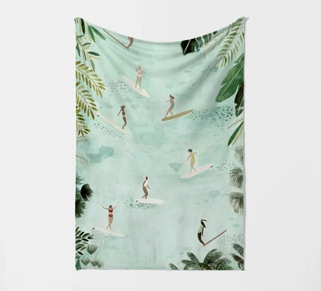 Surf Dreams fleece blanket by Isabelle Vandeplassche