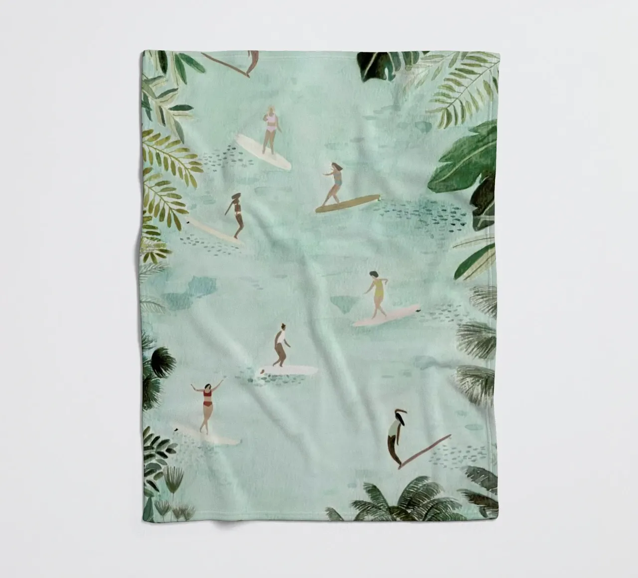 Surf Dreams fleece blanket by Isabelle Vandeplassche