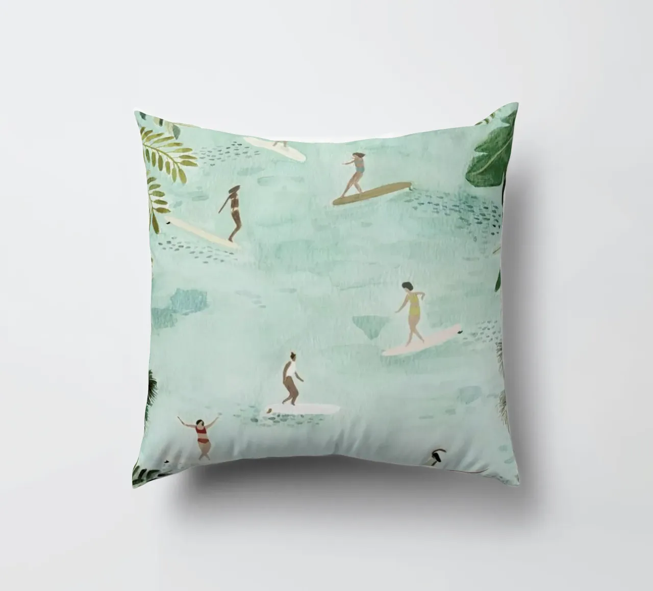 Surf Dreams decorative cushion by Isabelle Vandeplassche