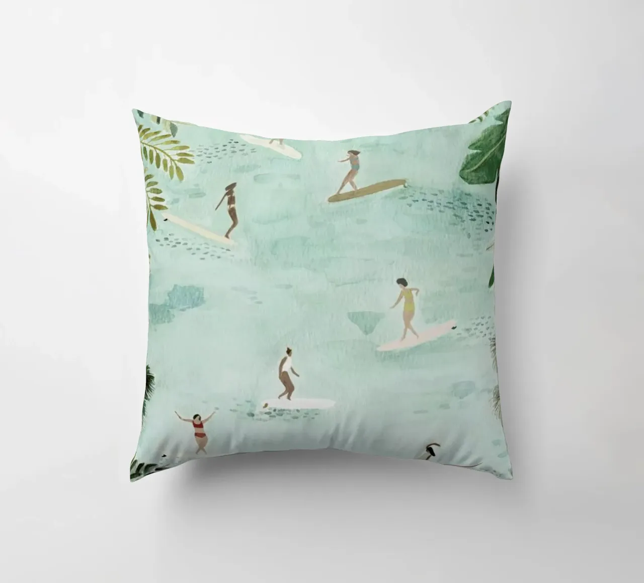 Surf Dreams decorative cushion by Isabelle Vandeplassche