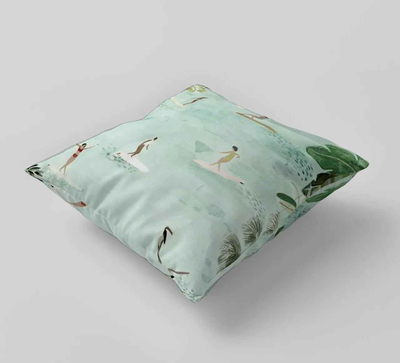 Surf Dreams decorative cushion by Isabelle Vandeplassche