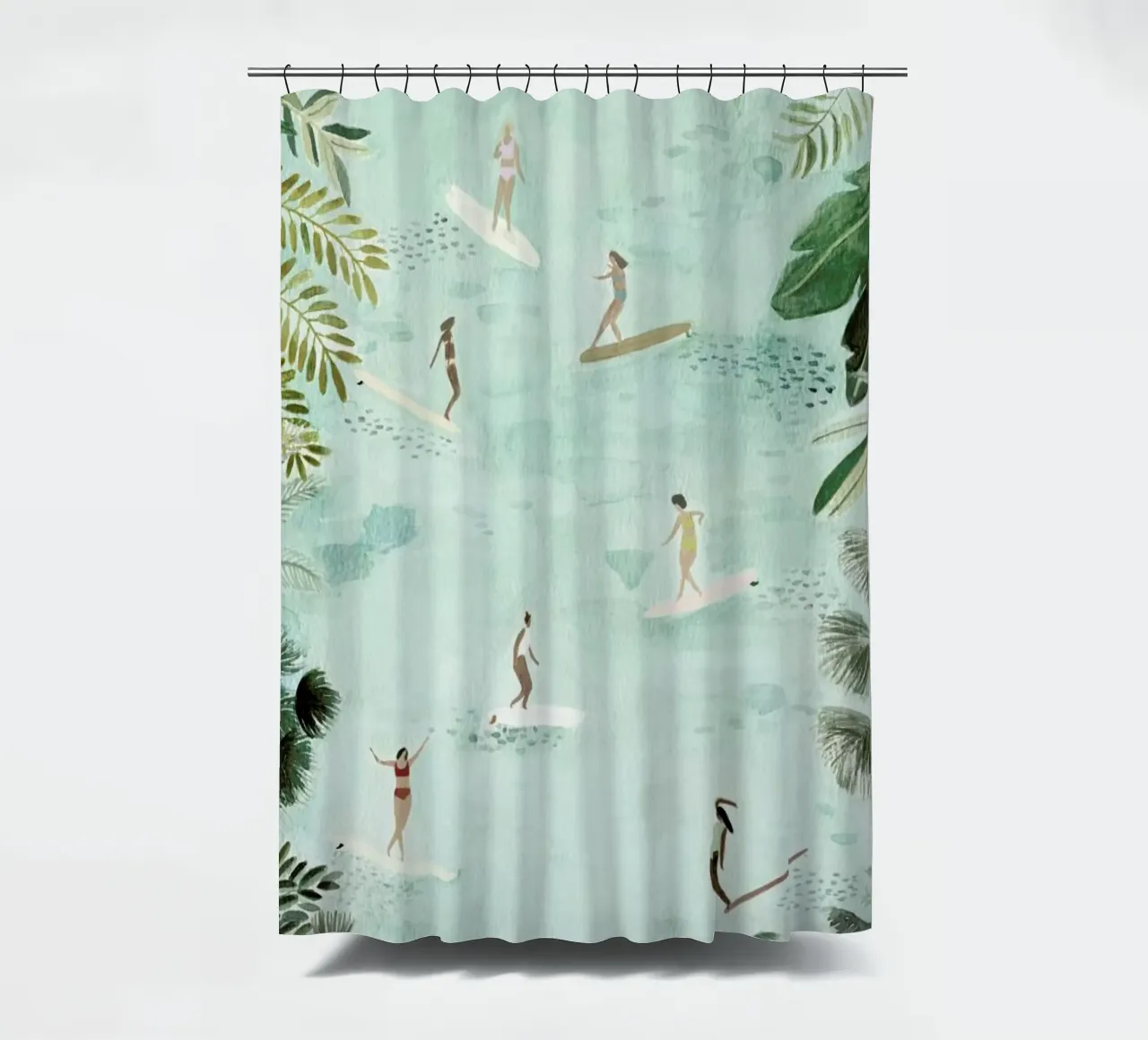 Surf Dreams shower curtain by Isabelle Vandeplassche