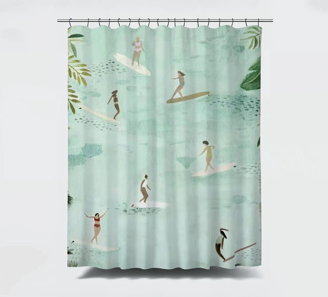 Surf Dreams shower curtain by Isabelle Vandeplassche