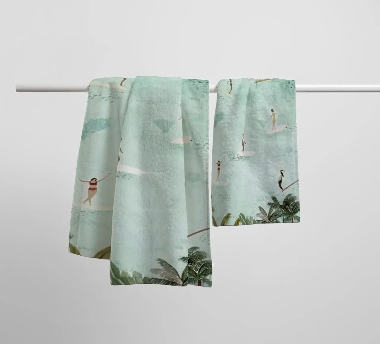 Surf Dreams towel by Isabelle Vandeplassche