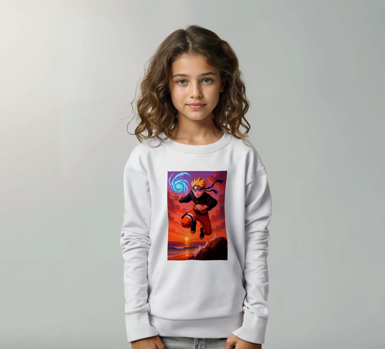 Naruto kids sweatshirt by Agus Creative