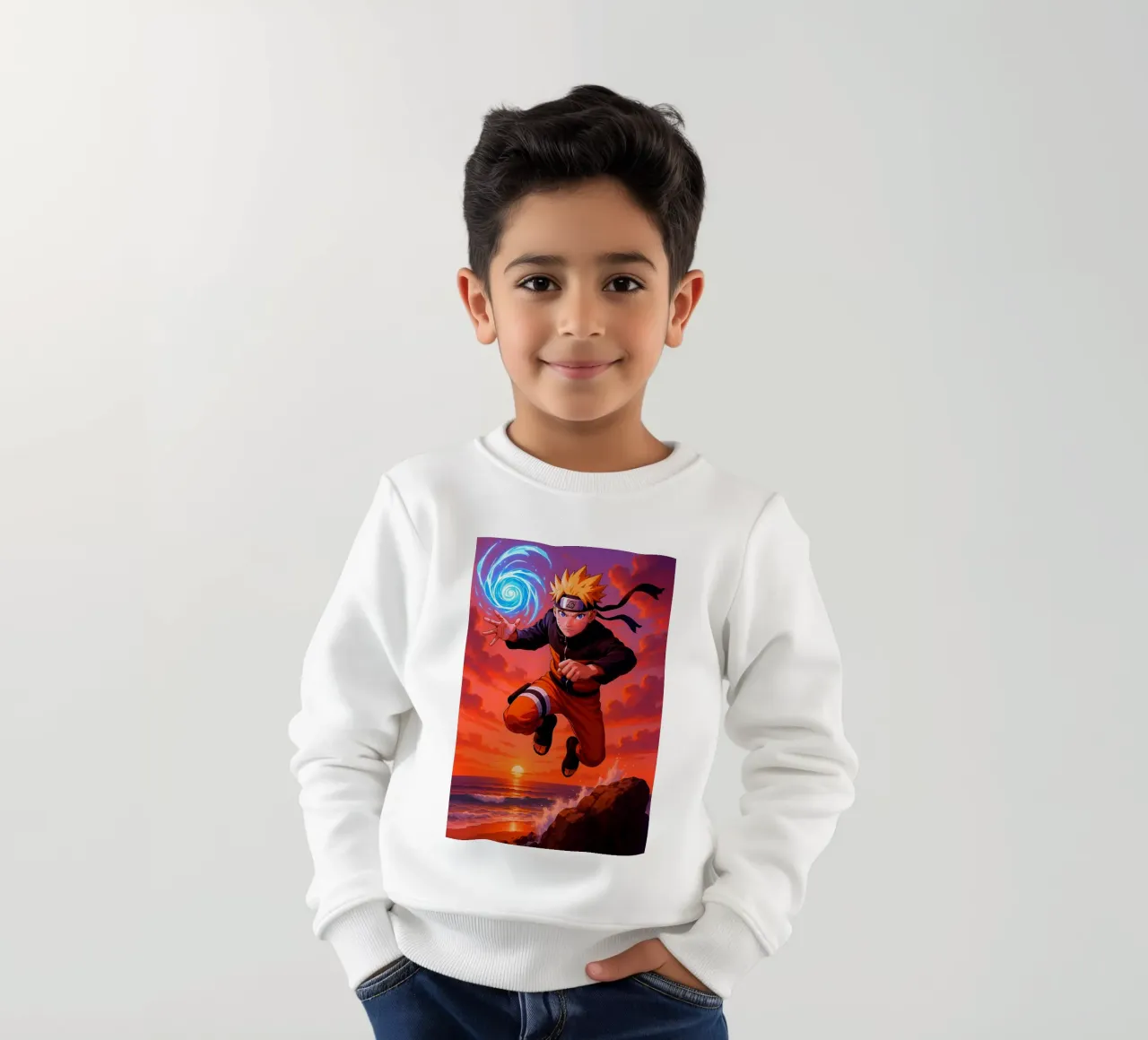 Naruto kids sweatshirt by Agus Creative
