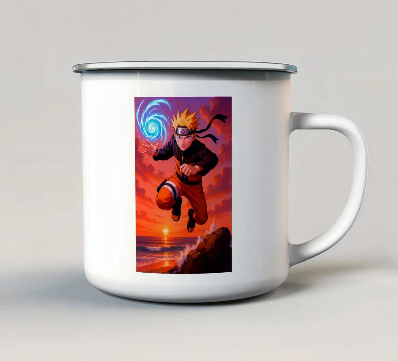Naruto tazza in smalto da Agus Creative