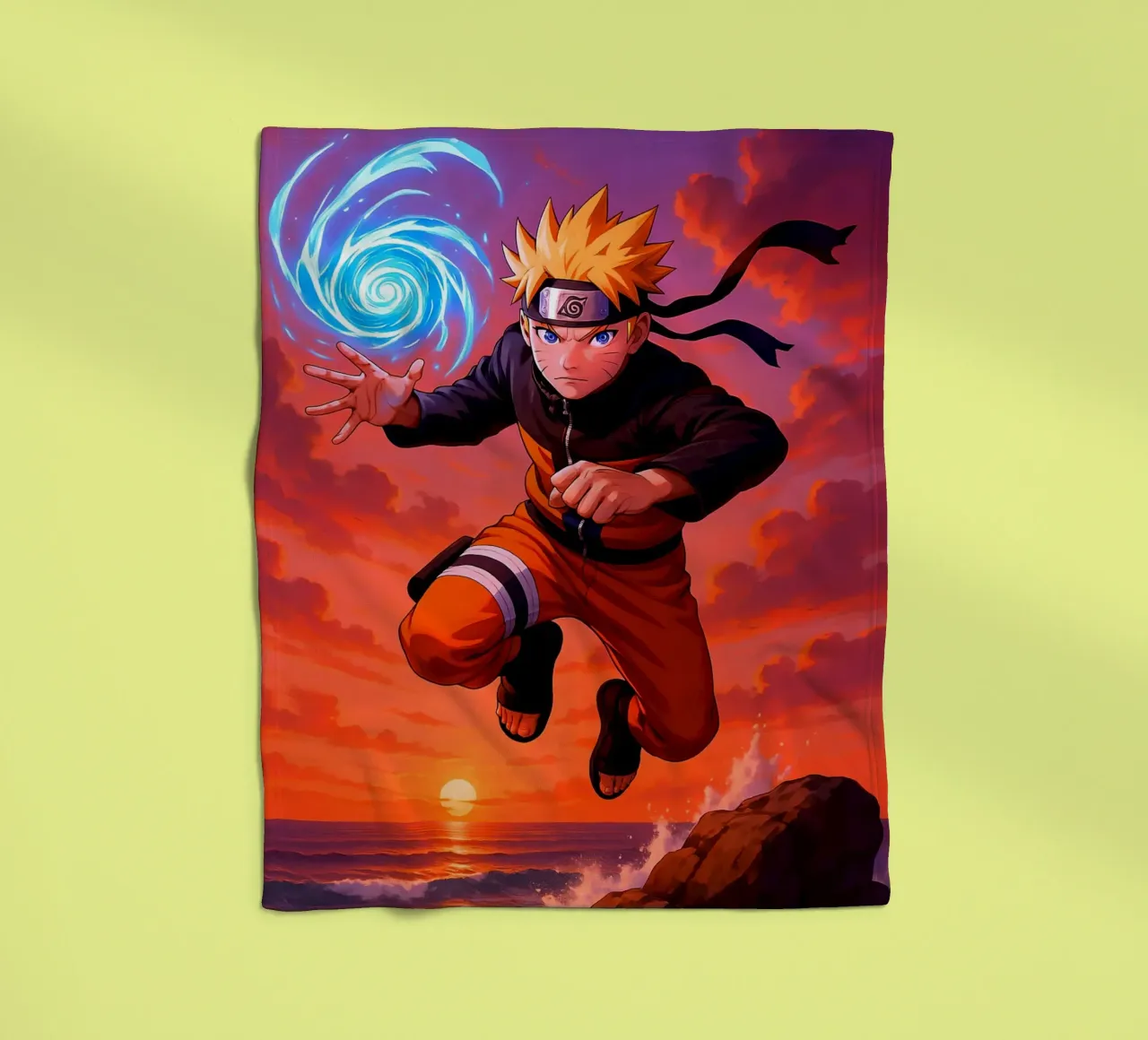 Naruto fleece blanket by Agus Creative
