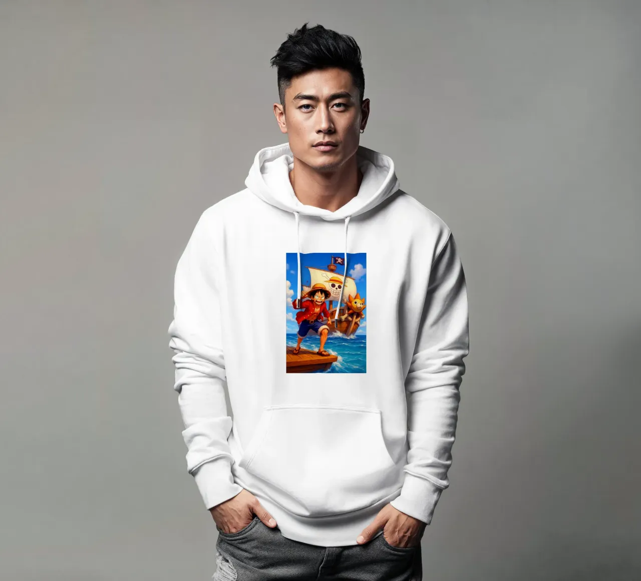 Monkey D. Luffy sudadera con capucha de Agus Creative