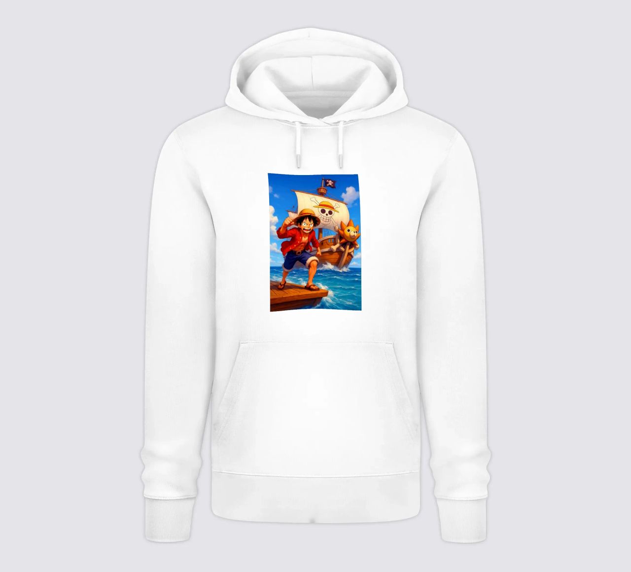 Monkey D. Luffy felpa con cappuccio da Agus Creative