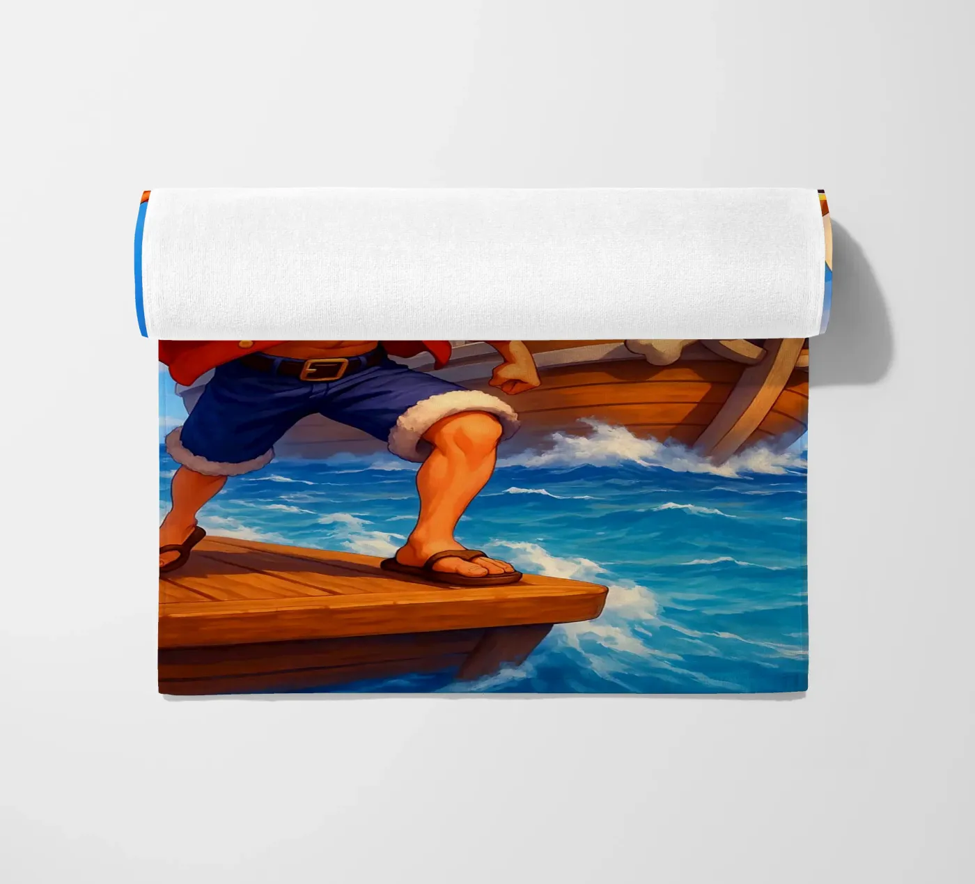 Monkey D. Luffy beach towel by Agus Creative