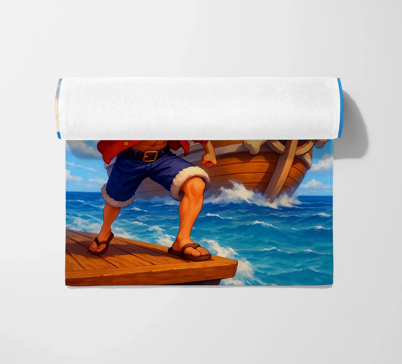 Monkey D. Luffy beach towel by Agus Creative