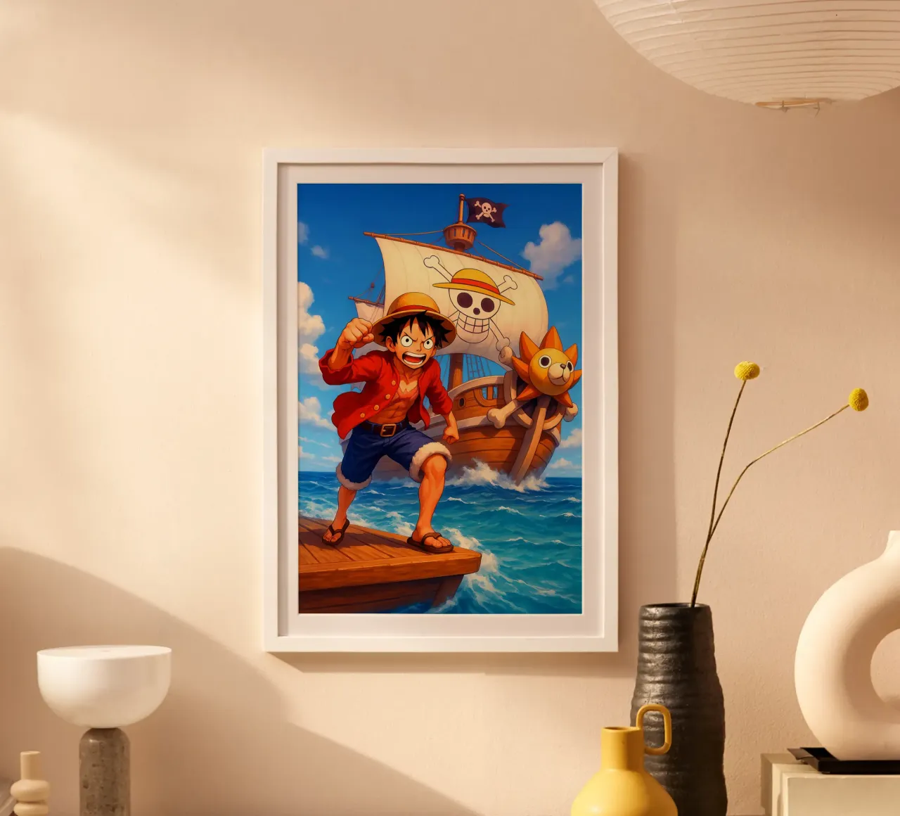 Monkey D. Luffy carta hahnemühle da Agus Creative