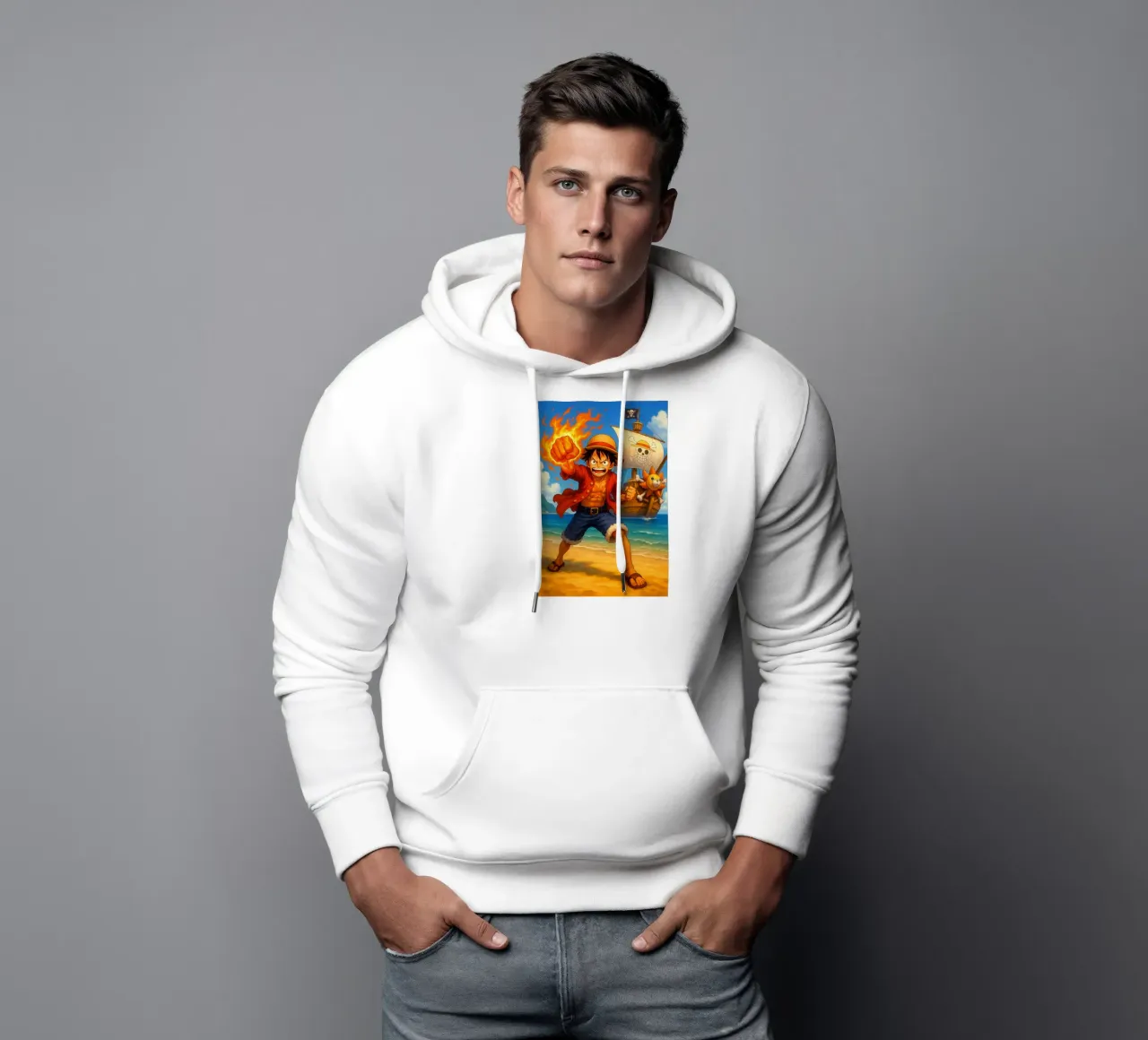 Monkey D. Luffy sudadera con capucha de Agus Creative