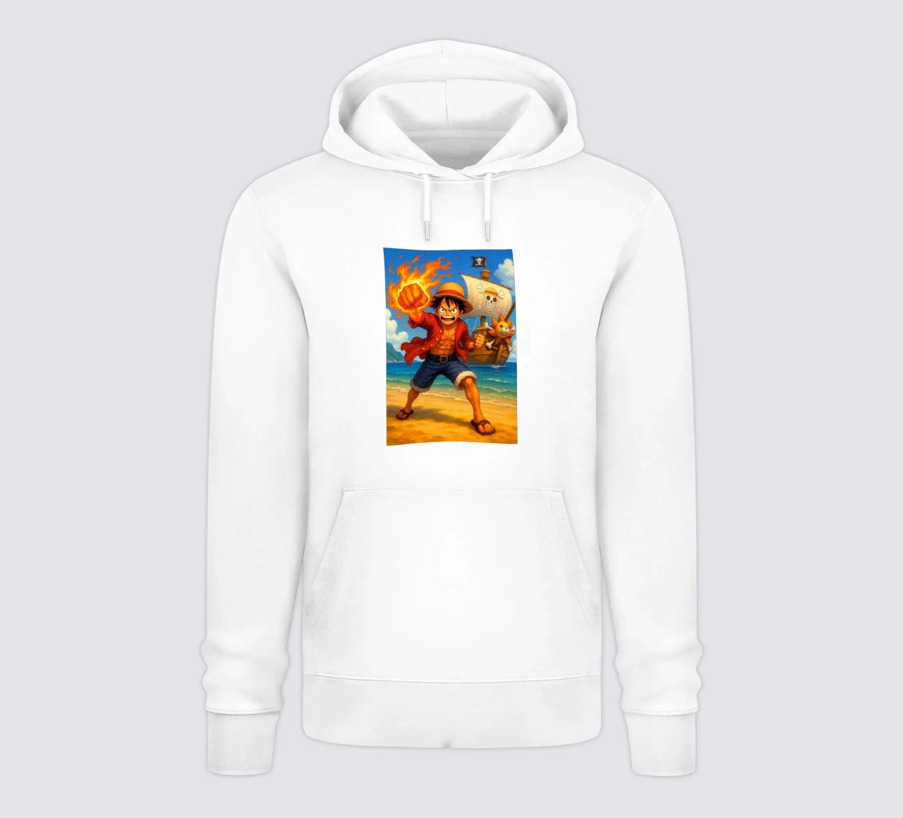 Monkey D. Luffy felpa con cappuccio da Agus Creative