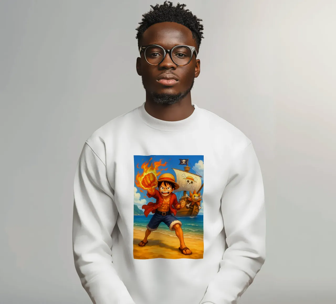 Monkey D. Luffy Sweatshirt von Agus Creative
