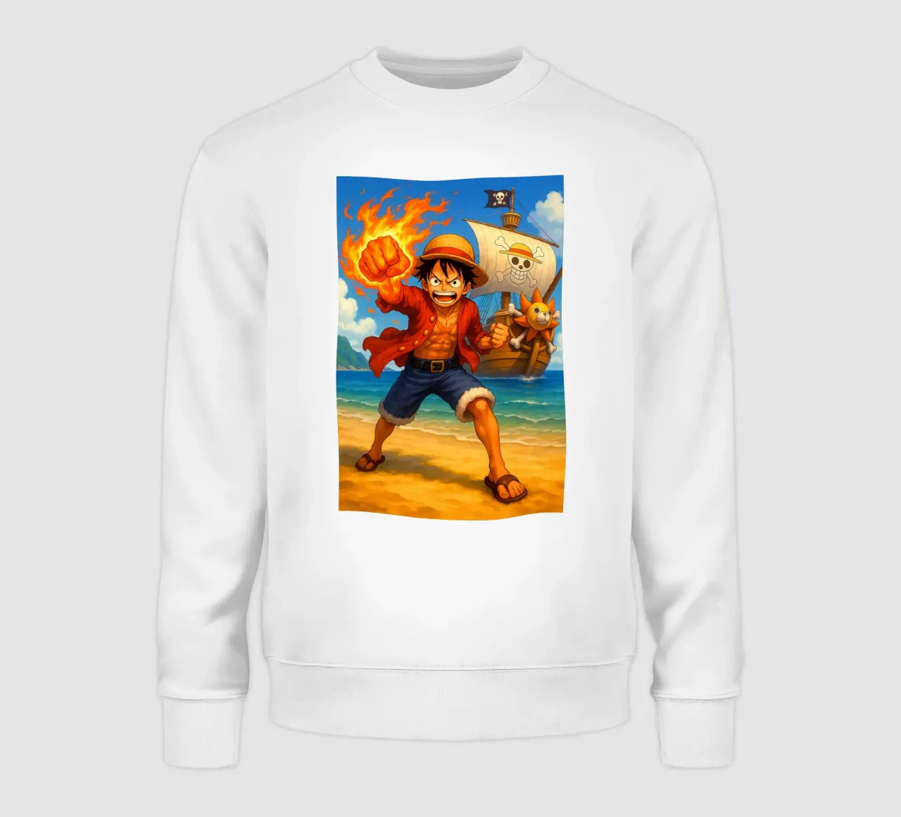 Monkey D. Luffy sweatshirt van Agus Creative