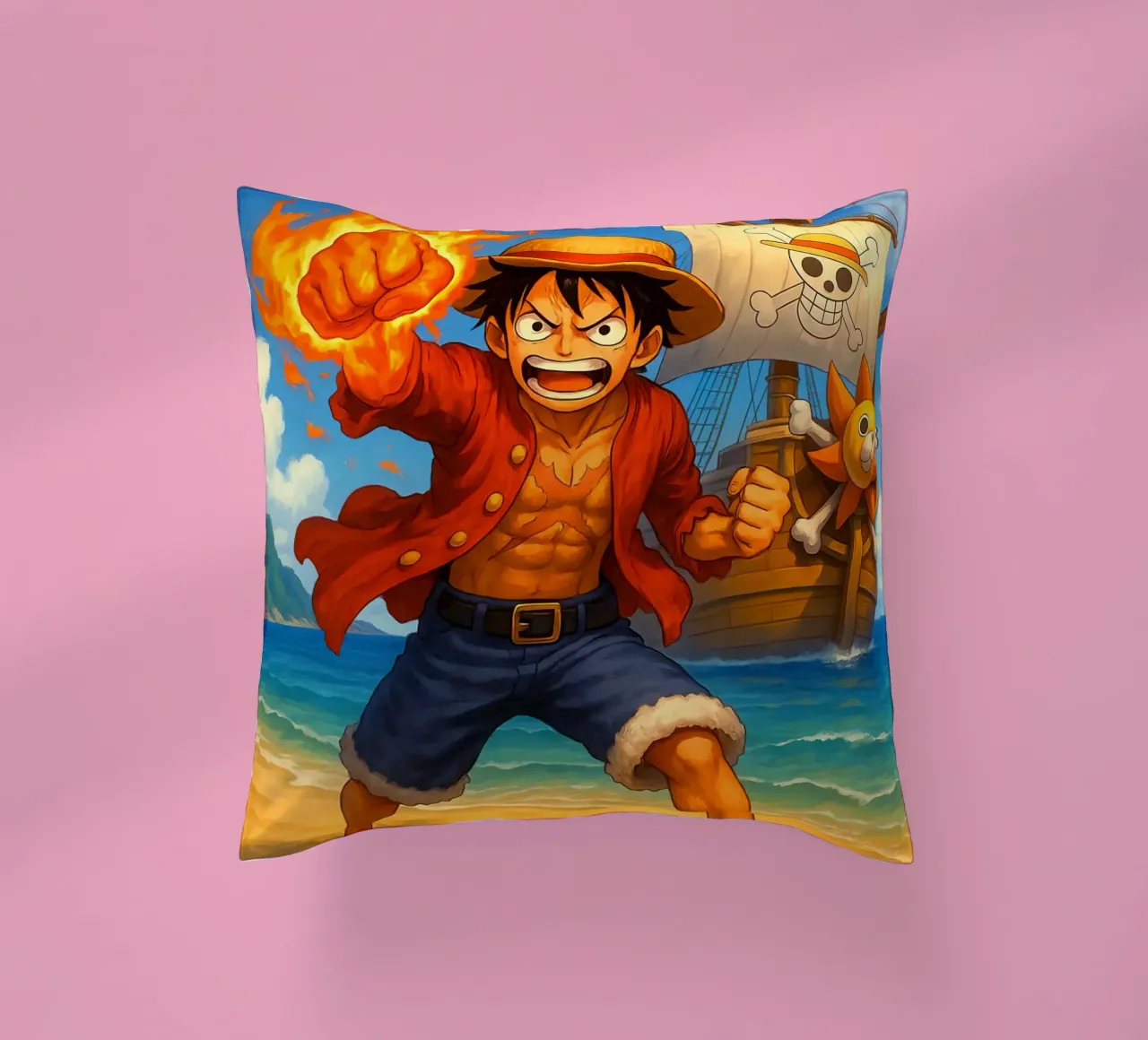 Monkey D. Luffy cuscino da Agus Creative