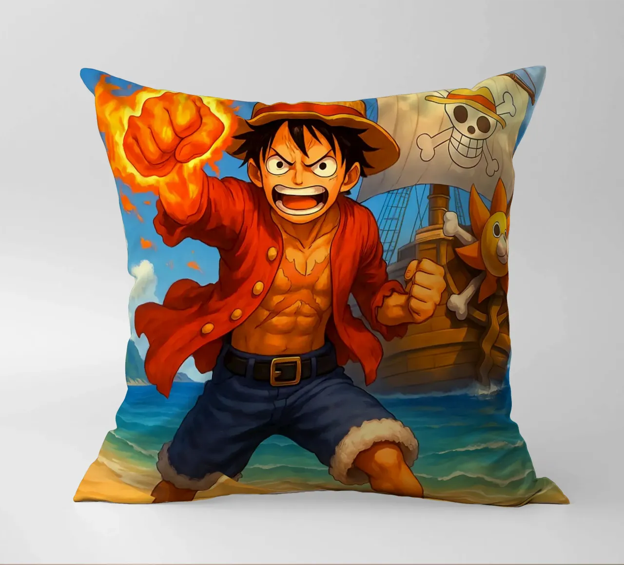 Monkey D. Luffy cuscino da Agus Creative