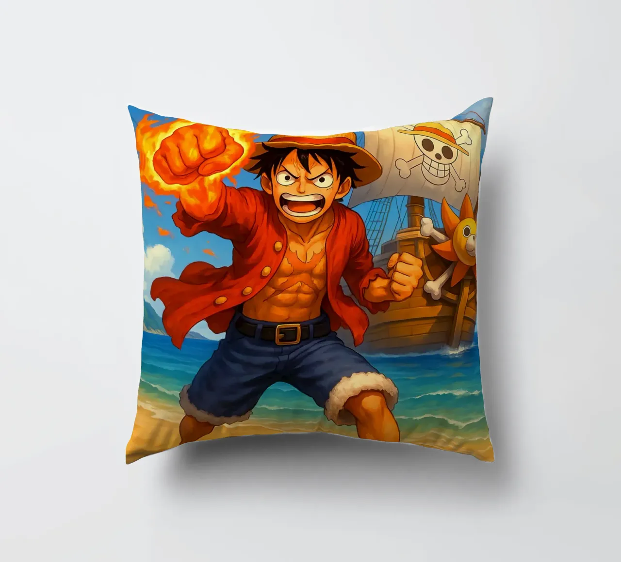 Monkey D. Luffy cuscino da Agus Creative